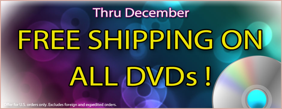 DVDs ship free