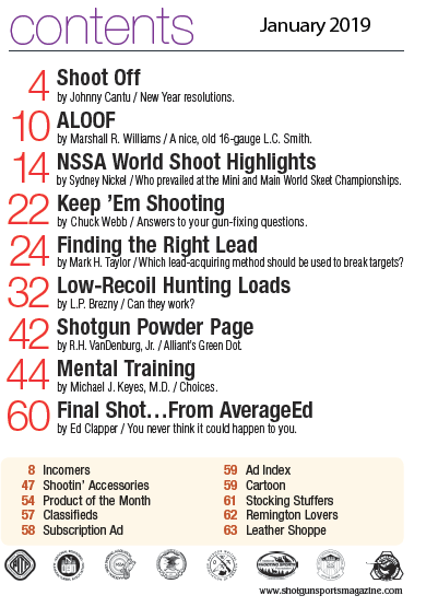 January 2019 Back Issue
