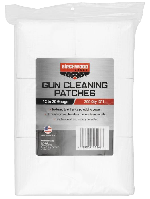 Birchwood Casey 3” Square cleaning patches