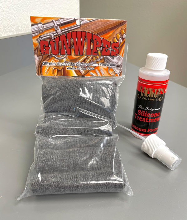 Silicone-Treated Gun Wipes + Spray