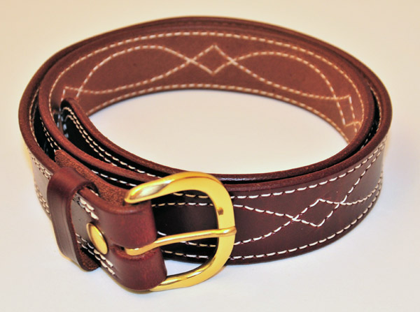 Walnut Lazy Stitch Belt
